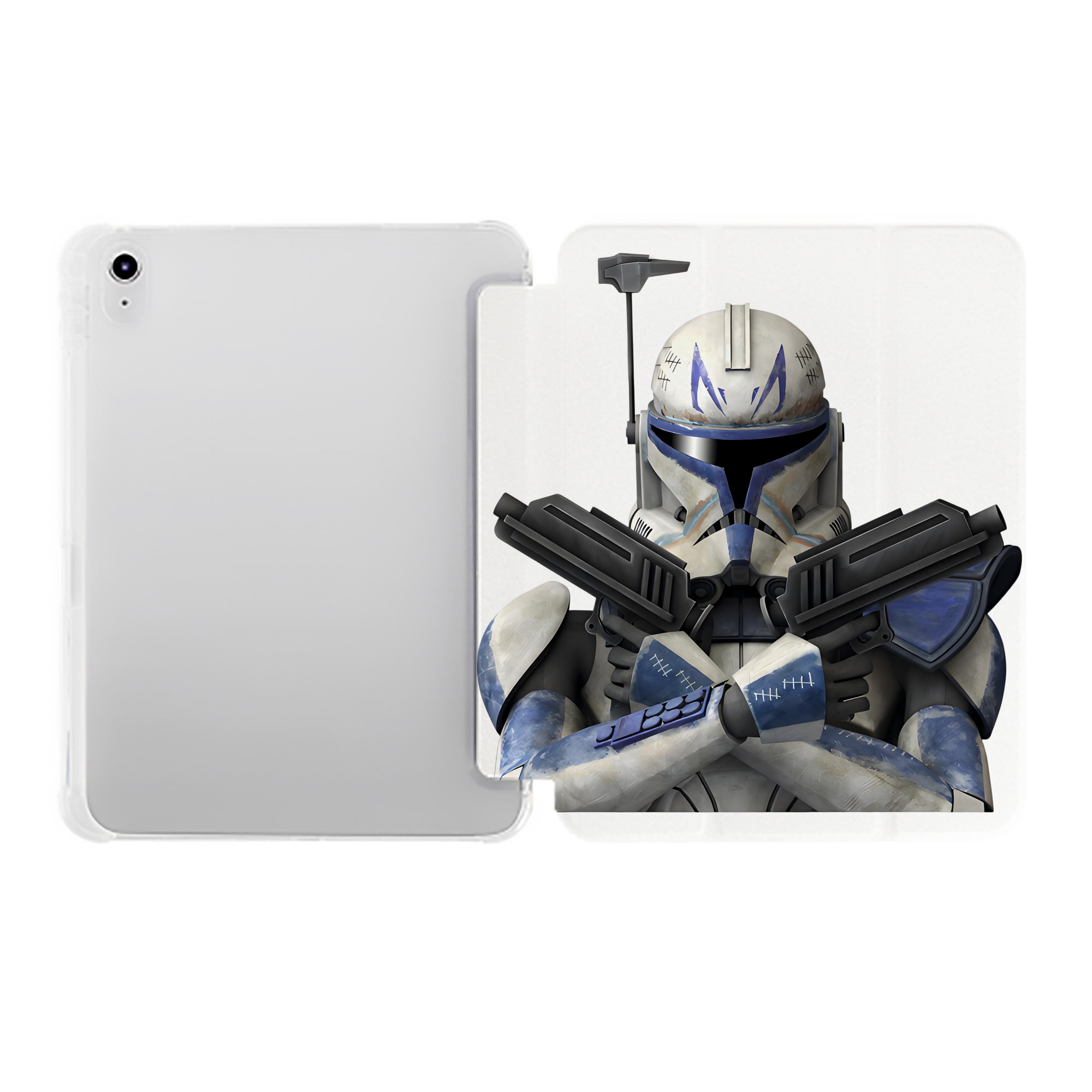（画像用） スター・ウォーズ Star Wars IPad ケース ペン収納付き 三つ折りスタンド PUレザー×シリコン 対応機種9.5/10.5/10.9インチ